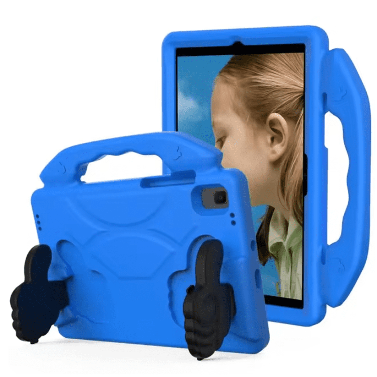 Joigo - Carcasa Niños Anti Golpe Para Tablet Samsung A9 Plus Azul
