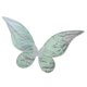 thumbnail image 5 of Mariposa Brillante Angel Fairy Wing Party Fancy Dress Verde + Blanco Adulto, 5 of 5