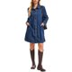 thumbnail image 2 of Vestido de Mezclilla para Mujer INSPIRE CHIC Casual de Manga Larga hasta la Rodilla con Botones Abajo Camisa de Jean L Azul Oscuro, 2 of 6