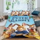thumbnail image 2 of Peter Rabbit Conjunto de sábanas temático, trío de piezas, cómodo y amigable con la piel, diseño único, regalo de decoración para el hogar para familiares, amigos y fans,135cm *200cm, 2 of 6