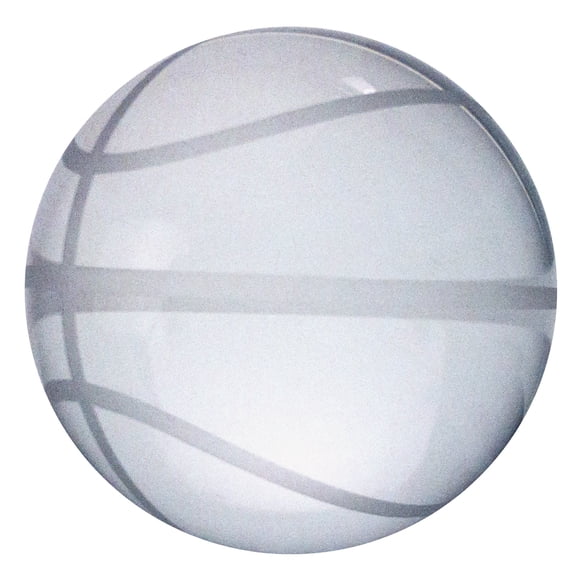 Pisapapeles de cristal con forma de balón de baloncesto Amlong de 8 cm con caja de regalo