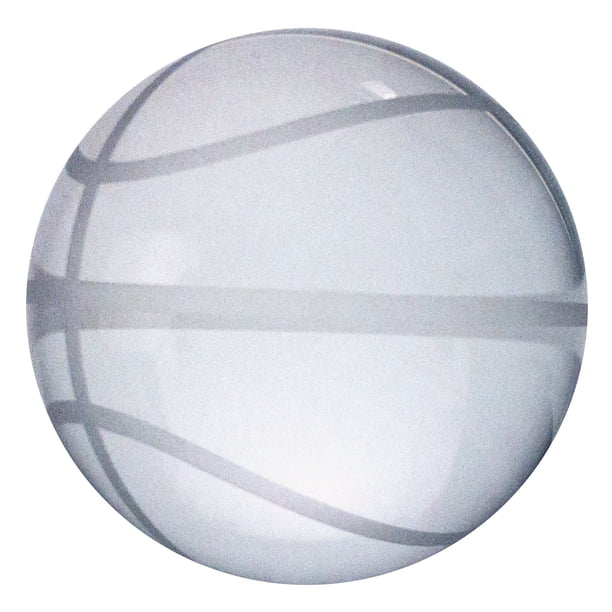 Pisapapeles de cristal con forma de balón de baloncesto Amlong de 8 cm con caja de regalo