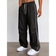 thumbnail image 2 of JMIERR Mens Baggy Parachute Pants Knee Pleat Wide Leg, 2 of 3