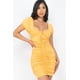 thumbnail image 1 of Minivestido Fruncido Con Cordones En La Parte Delantera, 1 of 5