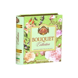 Te Verde Surtido Basilur Libro Bouquet 32 Bolsas.