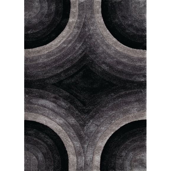 Alfombra United Weavers of America Finesse Astral, 56 cm x 91 cm, color negro