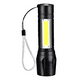 thumbnail image 1 of Mini Linterna Led De Mano Recargable Usb Gancho 525 Con Zoom, 1 of 3