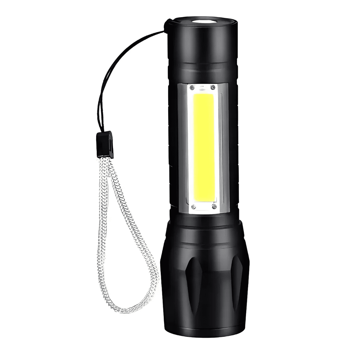 Genérico - Mini Linterna Led De Mano Recargable Usb Gancho 525 Con Zoom