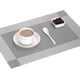 thumbnail image 2 of XmhyTop Juego de 6 Manteletes Individuales para Mesa, Hechos de PVC Resistente, Antideslizantes y Termorresistentes, Ideal para Hogares, Restaurantes y Cocinas, Estilo V, 45*30cm, Gris, 2 of 5