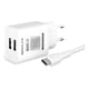 thumbnail image 1 of Cargador De Pared Dual 2usb-a 2.1amp Usb-c Bestlink Blch2100, 1 of 4
