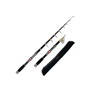 Genérico - Caña De Pescar Profesional De 2,40M 2000Gr Para Pesca Pesada, Negro