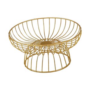 Magideal - Cesta De Fruta De Alambre De Hierro, Recipiente Para Servir Con Estilo Creativo Moderno, Resistente, Centro De Mesa, Frutero Para Sala De , Los 25Cm