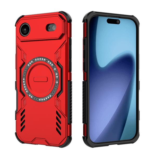 Funda FOXDOCK para iPhone 17 Air , magnética, resistente a golpes, con soporte, unisex, carga inalámbrica