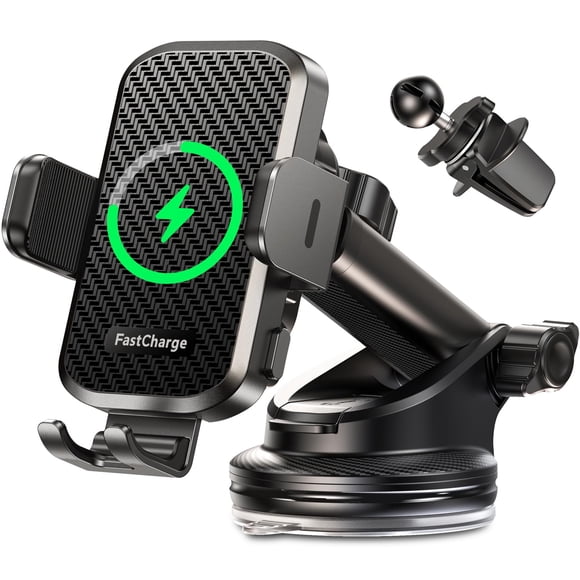 Cargador de coche inalámbrico ChGeek, soporte para teléfono de carga rápida de 15 W
