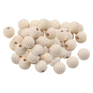 Bothyi - 100 Cuentas De Madera, Cuentas De Colmena De Madera, Panal Para Hacer Joyas, Pulseras