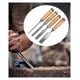 thumbnail image 3 of Acero al carbono tallado semicírculo de madera Chisel Set DIY manija de madera Herramientas de carpintería Paquete de 4 (50 acero al carbono 4PC), 3 of 3