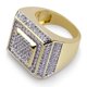 thumbnail image 2 of Anillos Brillantes Punky de Rapero de Lujo a la Moda para Hombre Brillantes con Iced out Hip Hop Zirconia Cúbica Anillos de Compromiso para Hombre, 2 of 9