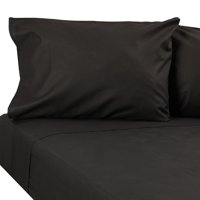 Sueño Blanco - Juego De Sabana 2 Plaza Color Negro 144 Hilos