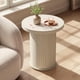 thumbnail image 1 of Mesa Auxiliar Redonda VASAGLE Tambour 45x50 cm Beige, 1 of 7