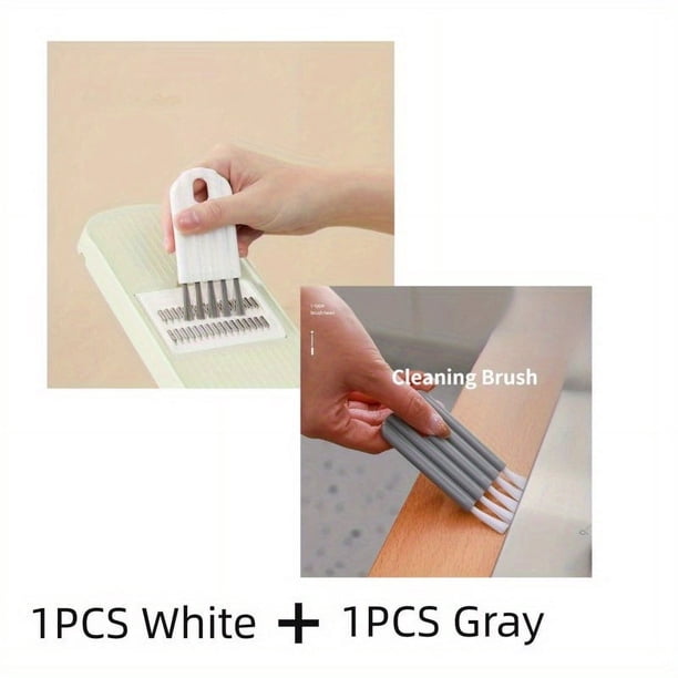 1/2pcs, Kitchen Cup Lid Brush, Soft Slot Gap Computer Keyboard Brush, Household Cleaning Brush, Kitchen Vegetable And Fruit Washing Tools