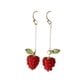 thumbnail image 2 of Pendientes De Frambuesa, Dulce Playa Para Mujer, Damas Para Aniversario, Regalo Festivo, Gota Larga, 2 of 5
