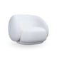 thumbnail image 2 of Sillón Individual Blanco Estilo Minimalista Blanco, 2 of 8