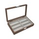 thumbnail image 1 of Caja De Almacenamiento Para Exhibición De Gafas De Sol, Cajón De Madera Para Aparatos Domésticos, 6 Rejillas, 1 of 5