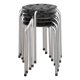 thumbnail image 1 of Pack de 5 taburetes apilables Norwood 45 cm negro/plata, 1 of 7