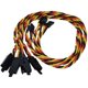 thumbnail image 2 of Cable de extensión servo BackbayRC 20 AWG retorcido de 30 cm, paquete de 5, 2 of 3