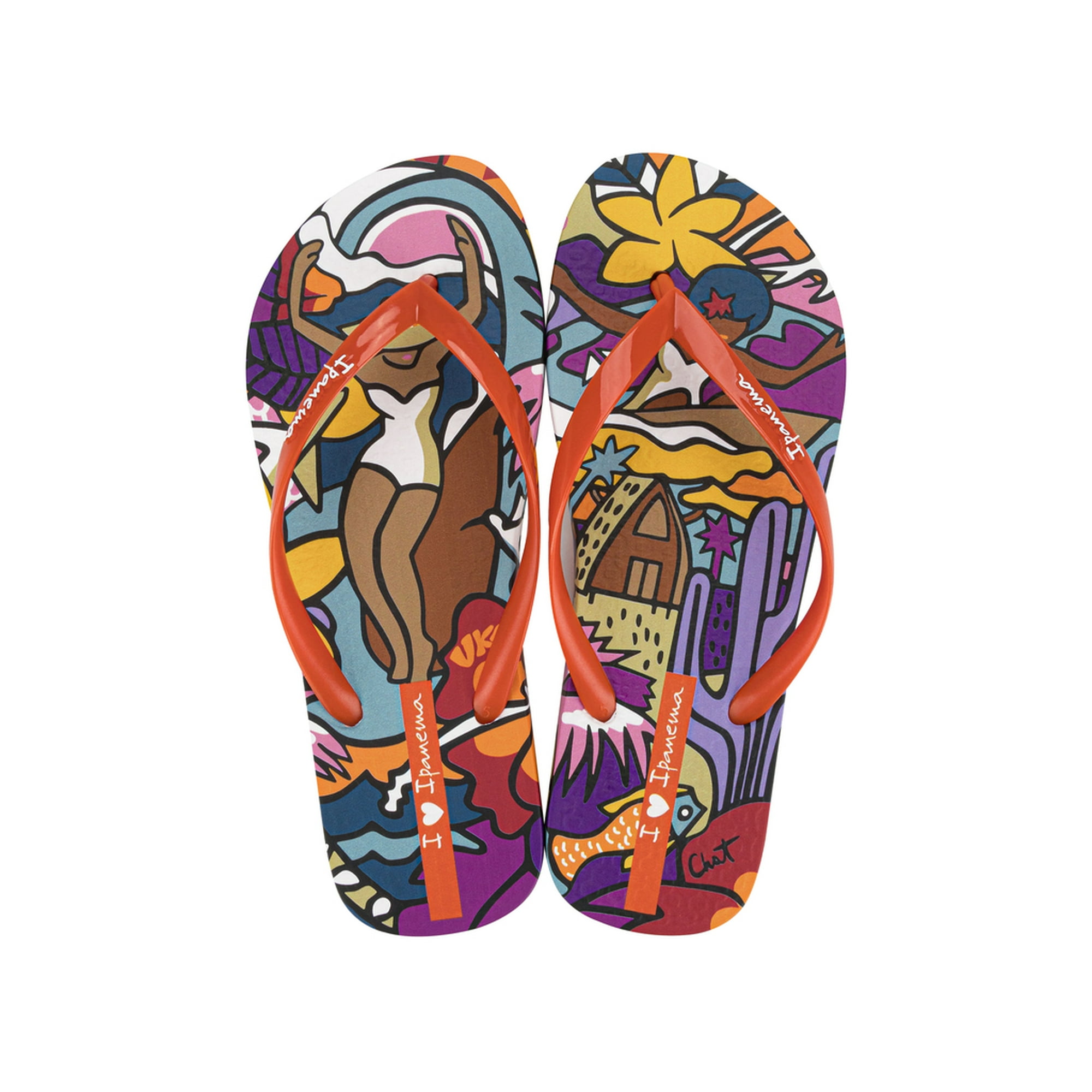 Sandalia Mujer Rojo/azul Graffiti Ipanema