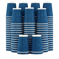 Vasos De Café De Papel Lamosi, 350 Ml, Paquete De 120 Unidades, Aislantes, Corrugados