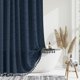 thumbnail image 1 of Cortina de ducha Dynamene, tela azul marino, 180 x 180 cm, impermeable, 1 of 7