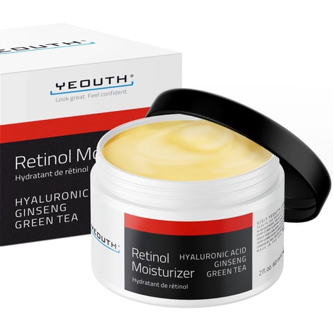 Crema Hidratante Con Retinol Yeouth Para Rostro, 60 Ml, Con Ácido Hialurónico