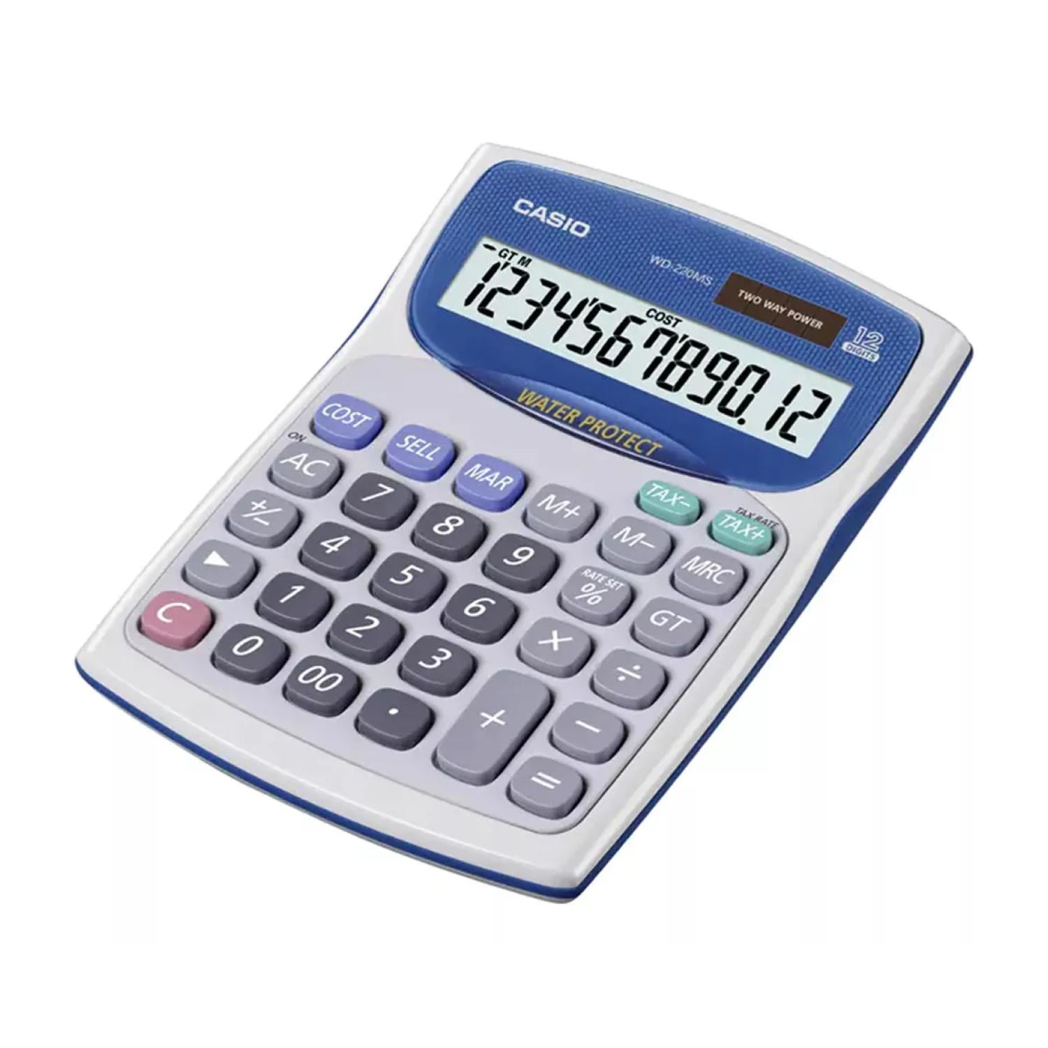 Calculadora De Escritorio 12 Digitos Blanco Wd-220ms-we Casio