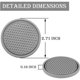 thumbnail image 2 of SINGARO Car Cup Coaster, 4PCS Universal NonSlip Cup Holders, 2 of 3