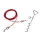 thumbnail image 4 of Cable De Amarre Para Perros Y Estaca Para Perros Para Patio Para Correr Al Aire Libre Camping Cachorro 500 Cm Rojo, 4 of 5
