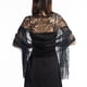 thumbnail image 1 of suxuMhao Chal de Encaje Calado, Chal de Noche, Chal con Borlas, Chal de Boda, Chal con Bufanda, Decoración de Vestido Casual Diaria, Negro, 25.6 X 72.8 Pulgadas (Incluye Longitud de Borlas), 1, 1 of 2