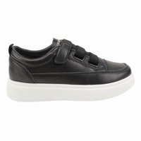Zapatillas New Walk Brillos Plataforma Negro