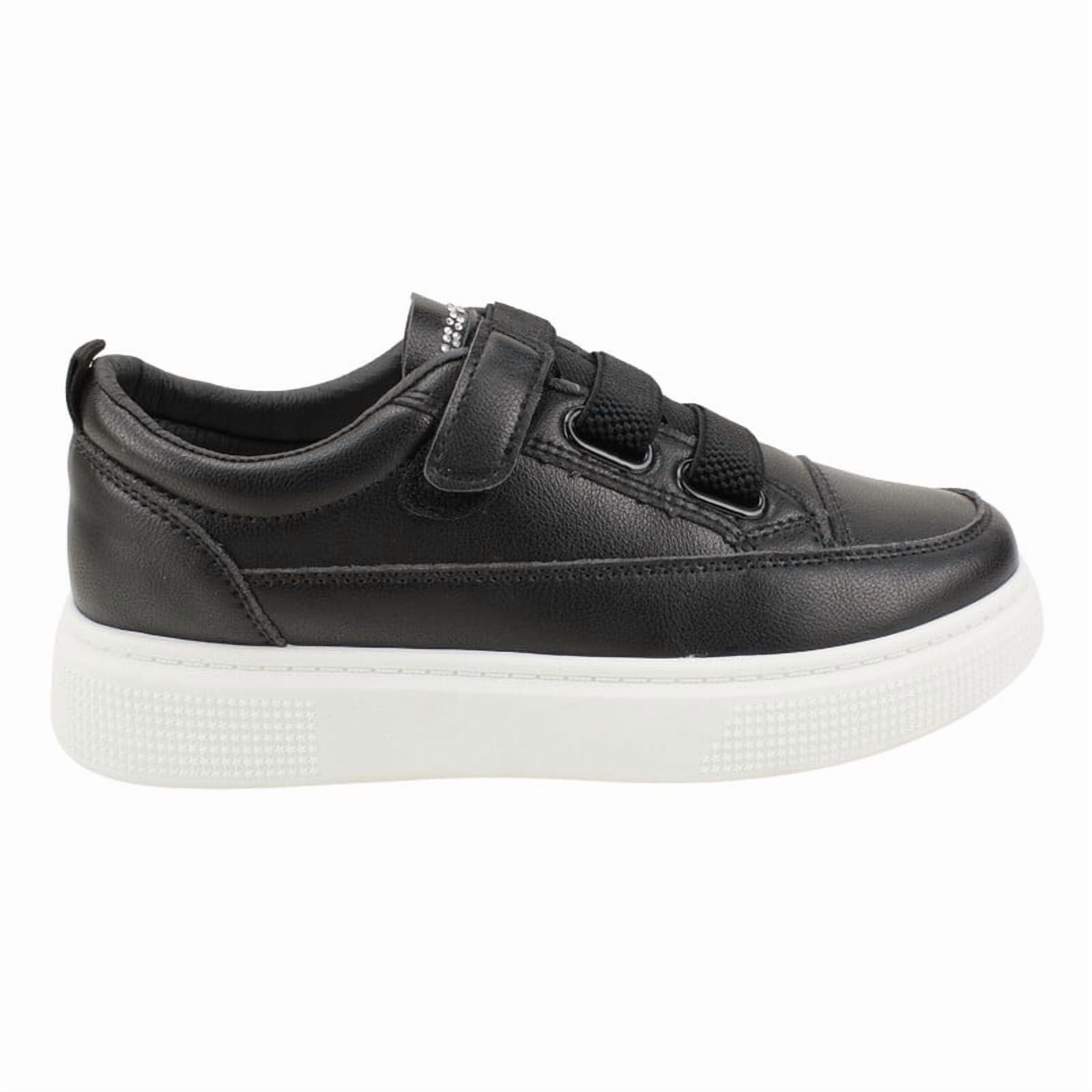 Zapatillas New Walk Brillos Plataforma Negro