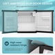 thumbnail image 5 of Minirefrigerador EUHOMY de 1.7 pies cúbicos reversible de una sola puerta, plateado, 5 of 7