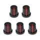 thumbnail image 1 of 5 Uds Perilla De Pedal De Efecto De Guitarra Perillas De Control De Amplificador Negro + Rojo, 1 of 5