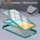 thumbnail image 2 of Funda de teléfono Miracase Glass Series para iPhone 11, color verde claro, 2 of 6