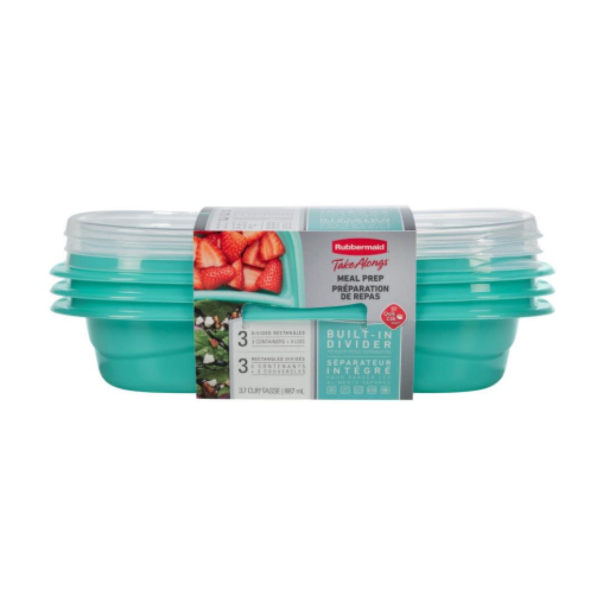Rubbermaid - Pack Hermético X3 Takealongs Snack To Go 875 Ml, Producto Surtido
