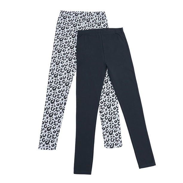 Calza Niña Teen Bipack Solida + Full Print Gris Corona