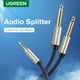 thumbnail image 3 of Cable De Audio Jack Estereo 3.5mm/2jack 6.3mm Mono 2m Gris Ugreen Av126, 3 of 3