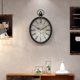 thumbnail image 4 of Reloj de pared Mterry ovalado estilo retro rústico vintage 39x27 cm, 4 of 7