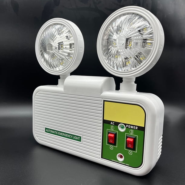 Lámpara Emergencia Led Doble Foco Recargable 3.7v / 1800mah