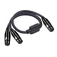 thumbnail image 2 of Conector Hembra XLR De 3 Pines A Cable De Audio Adaptador Divisor Y De Enchufe Hembra Dual 2, 2 of 3