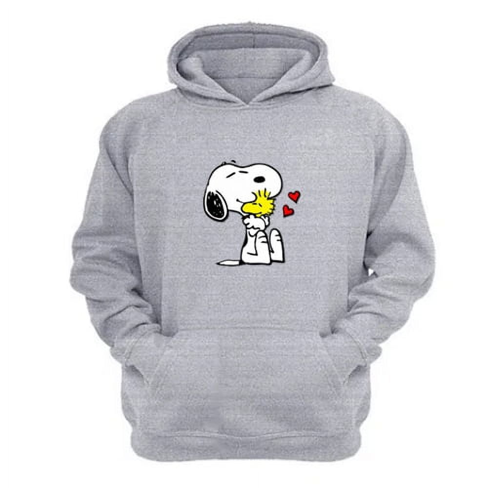 Genérico - Polerón Canguro Snoopy Gris Claro Talla Xl Unisex