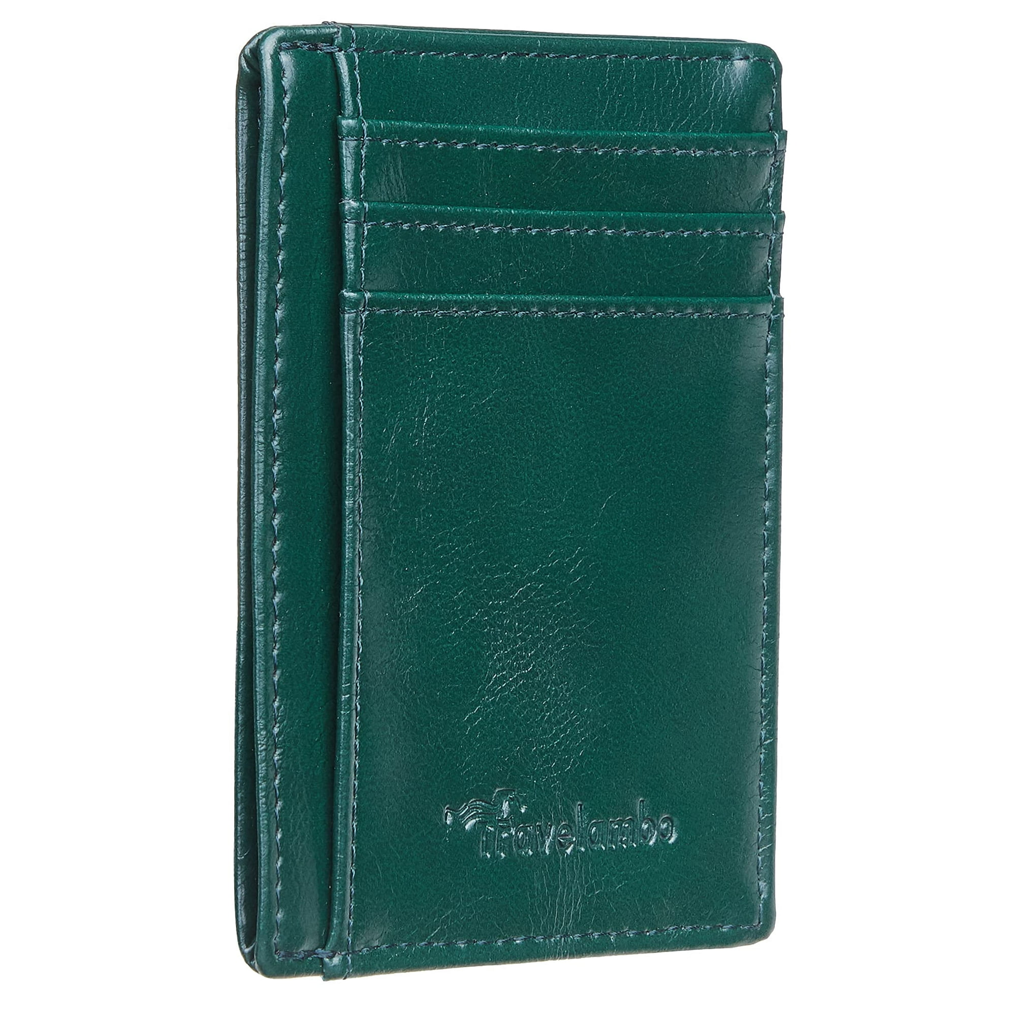 Cartera Travelambo Slim De Piel Con Bloqueo Rfid De 8 Cm X 10 Cm